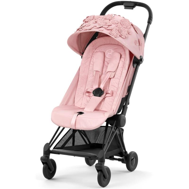 Cybex – Coya Compact Lightweight Stroller, Simply Flowers Pale Blush