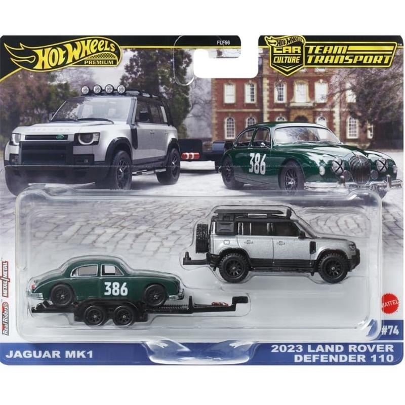 Hot Wheels – Premium Jaguar Mk 1 & 2023 Land Rover Defender
