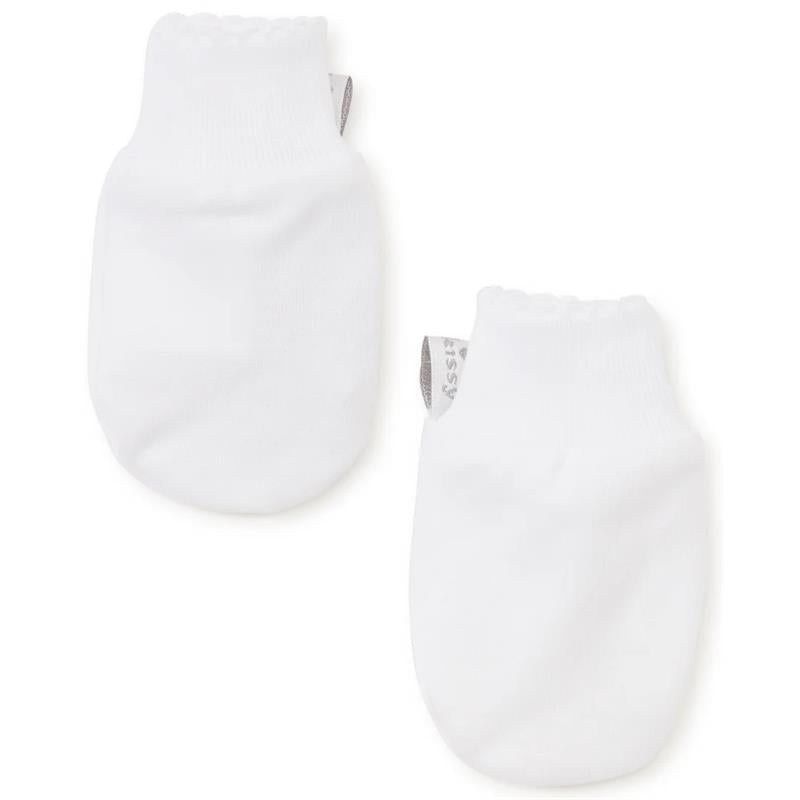 Kissy Kissy – Baby Boy Dots Print Mittens, White