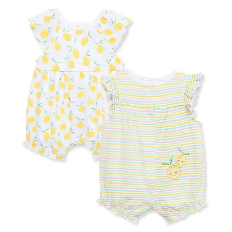 Little Me – 2Pk Baby Girl Lemons Cotton Rompers