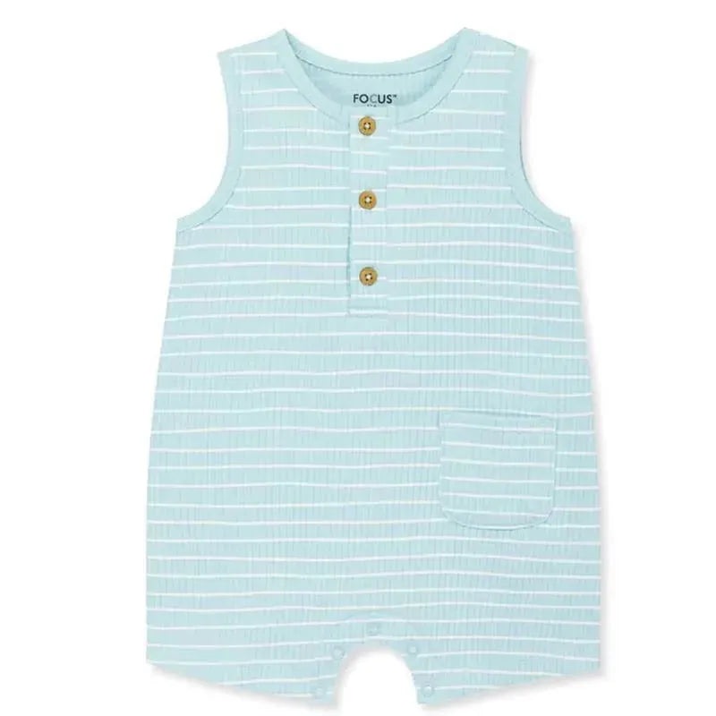 Little Me – Baby Boy Focus Kids Coastal Rib Romper