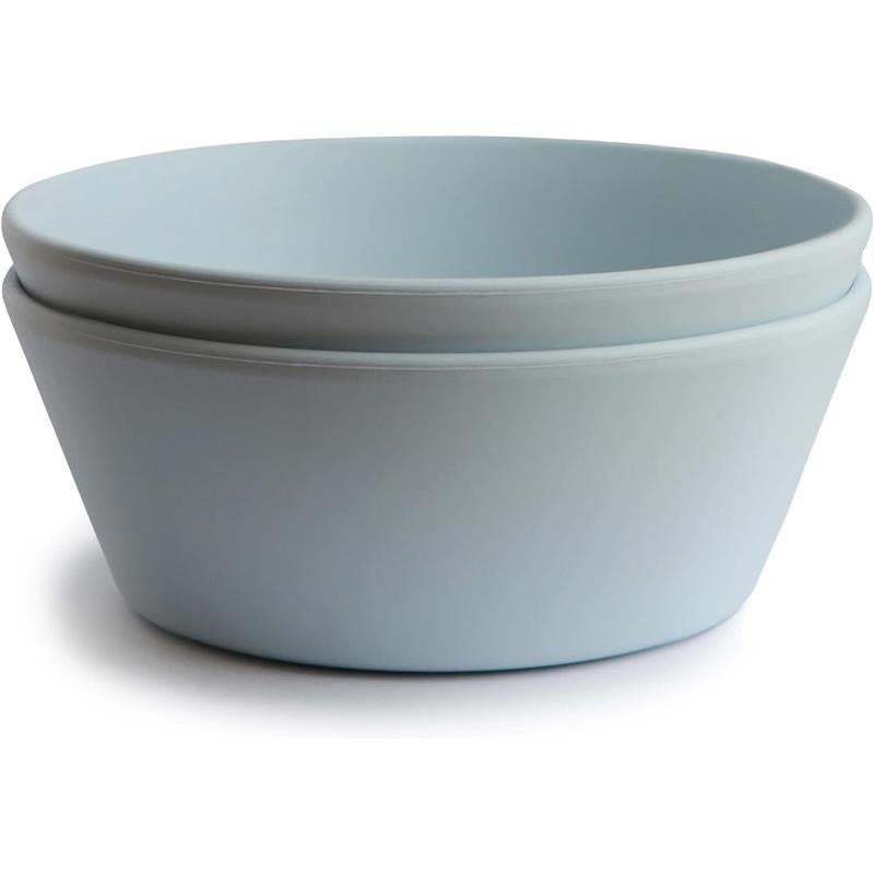 Mushie – Round Bowl Dinnerware Set, Powder Blue