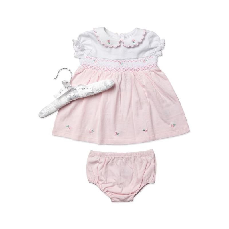 Rose Textiles – Baby Girls Dress Set, Pink Floral