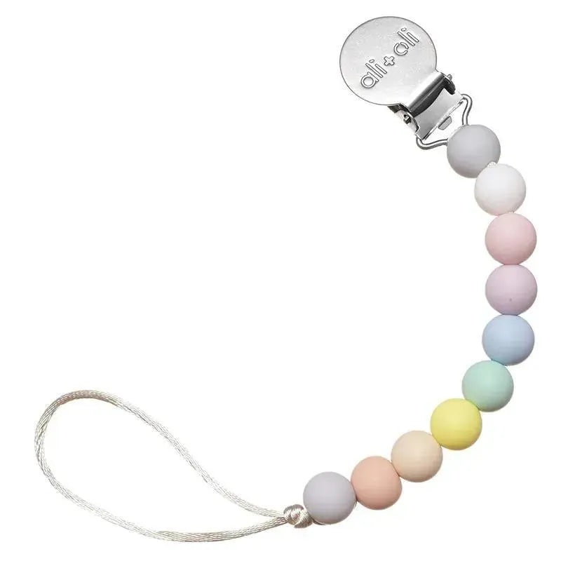 Ali+Oli – Silicone Pacifier Clip (Thin Pastel)