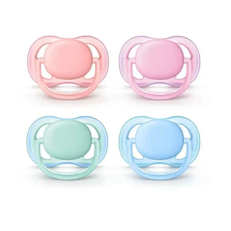 Avent – 2Pk Ultra Air Pacifier, 0/6M, Mixed Case