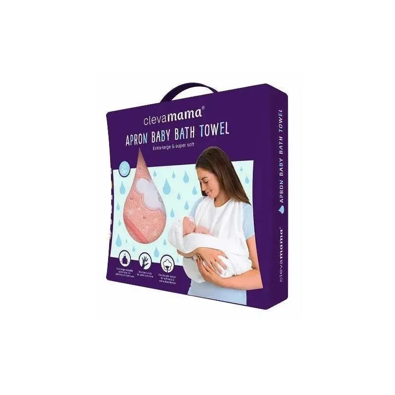 Clevamama Splash N Wrap Apron Towel Coral Pink – Baby Towel
