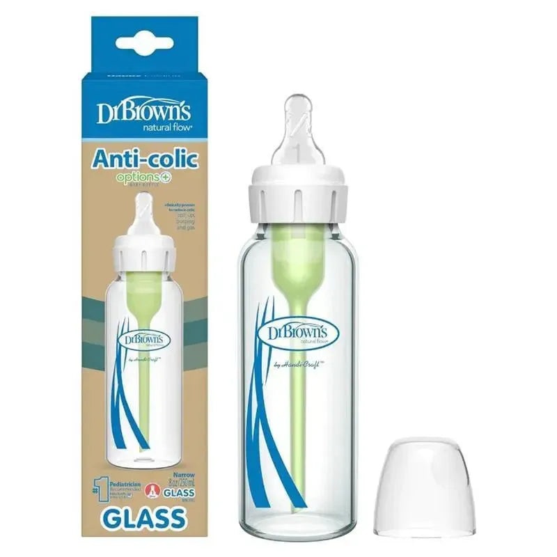 Dr. Brown’s – 8Oz Options+ Glass Narrow Baby Bottle, 1Pk