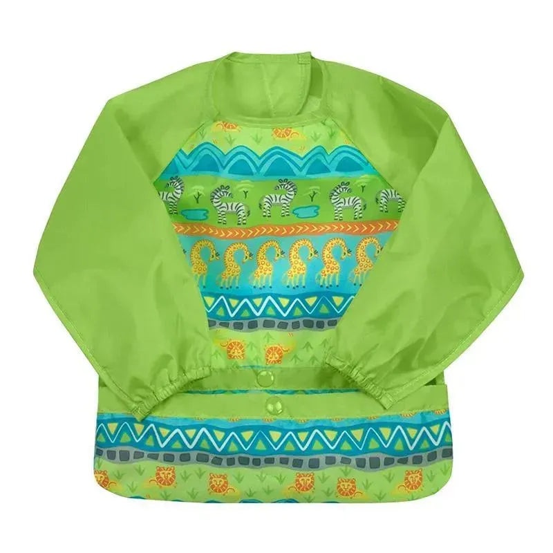 Iplay – Snap & Go Long Sleeve Bib, Green Safari