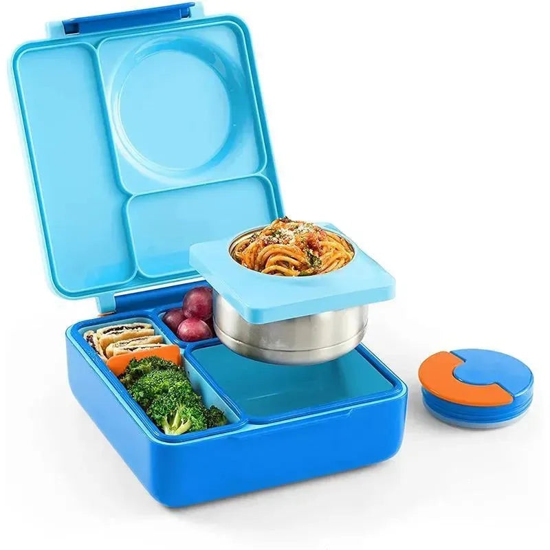 OmieBox – Insulated Bento Box with Leak Proof Thermos Food Jar, Blue Sky