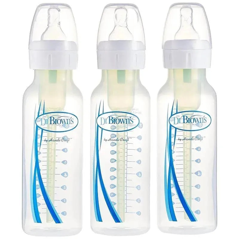 Dr. Brown’s – 8 Oz Narrow Anti-Colic Options+ Baby Bottle, 3Pk