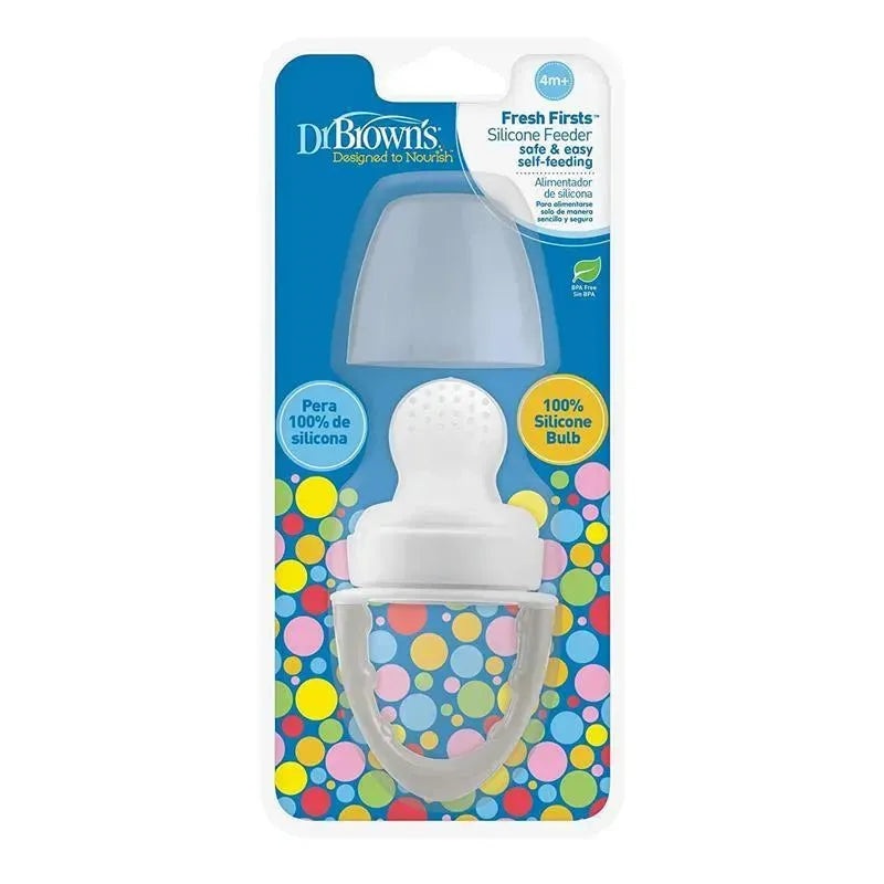 Dr. Brown’s Fresh Firsts Silicone Feeder, Grey, 1-Pack