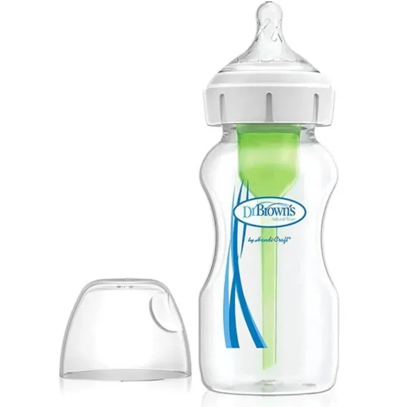 Dr. Brown’s – Options+ Wide-Neck Baby Bottle, Single, 9Oz