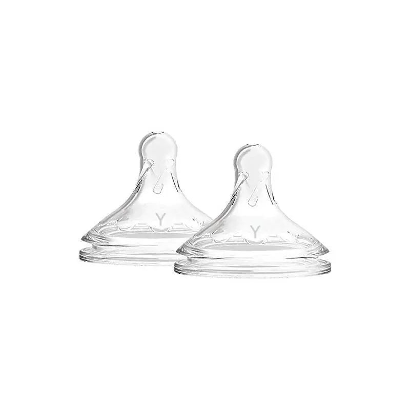 Dr. Brown’s Y-Cut Natural Silicone Nipple Wide-Neck, 2-Pack