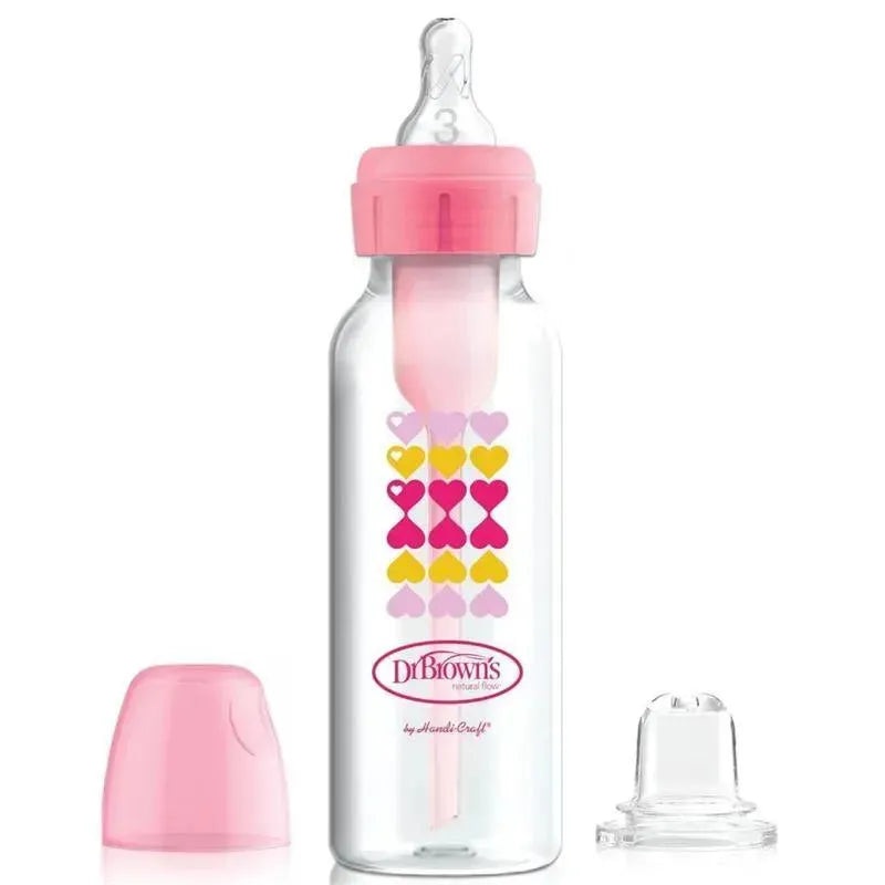 Dr. Browns – Natural Flow Anti-Colic Options+ Narrow Sippy Bottle Starter Kit, 8Oz
