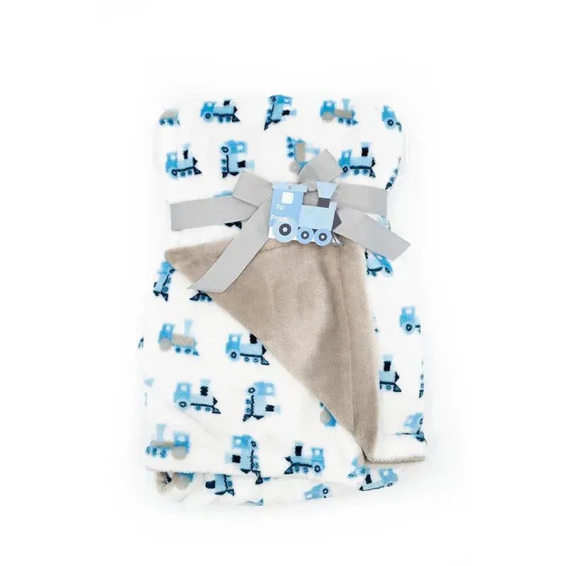 Forever Baby Blanket Trains