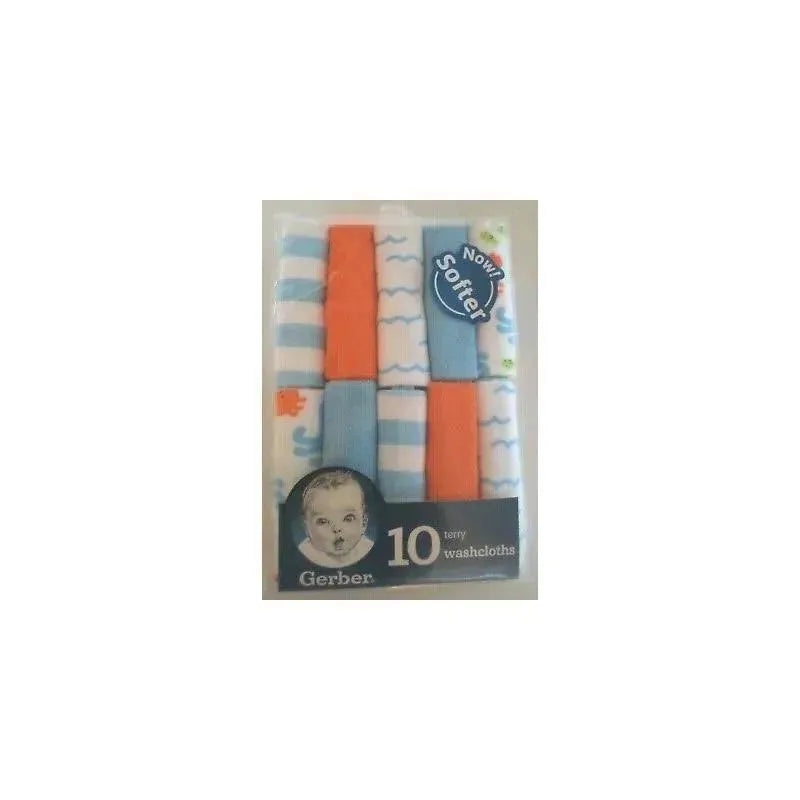 Gerber 10pk Sea Creatures Baby Washcloths