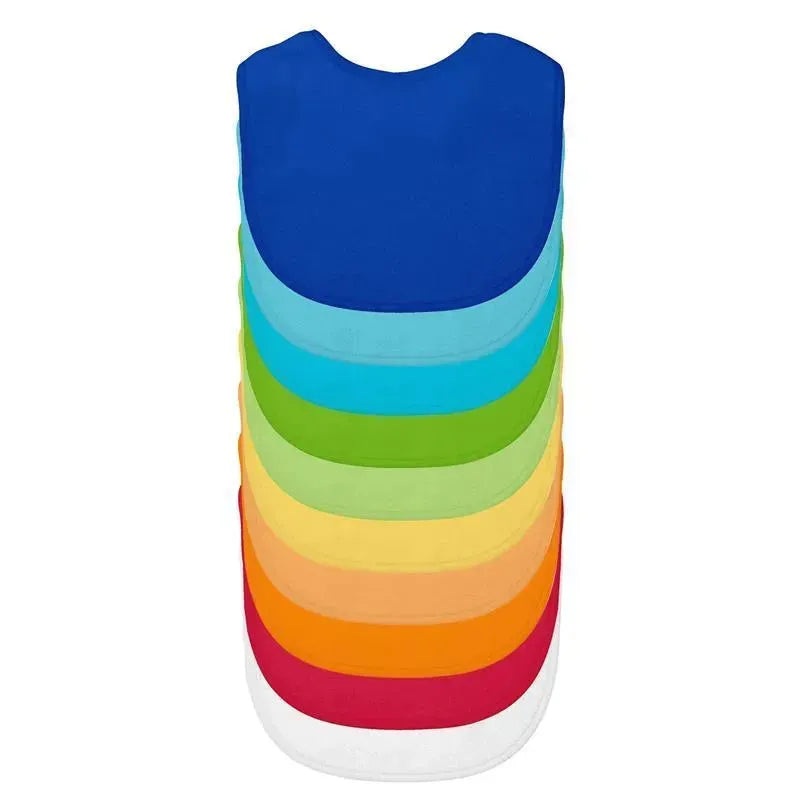 Green Sprouts Stay-Dry Infant Bibs 10-Pack, Blue 3-12M