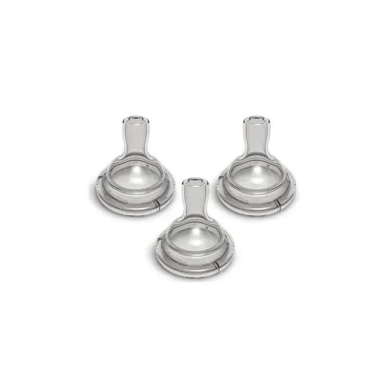 iiamo Flow Combo 3-Pack Baby Bottle Nipples, 0M+, 3M+, 6M+