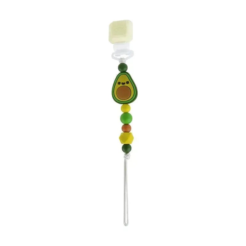 Loulou Lollipop – Darling Pacifier Clip, Avocado