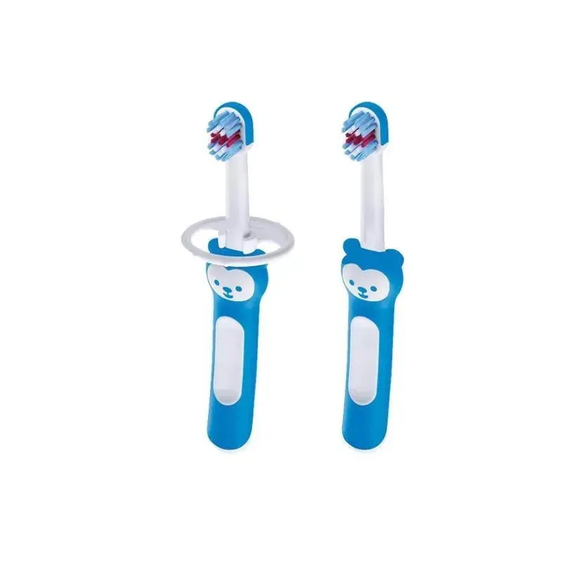 MAM 2-Pack 6+ Months Baby Toothbrush – Blue