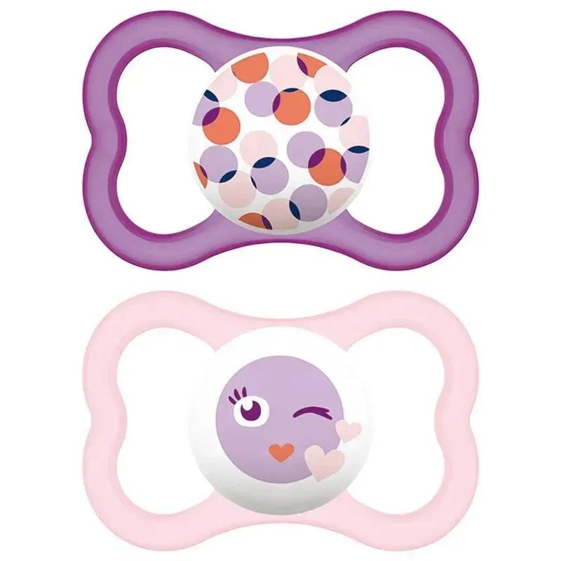 Mam – Air Modern Pacifier 2Ct 6+, Girl