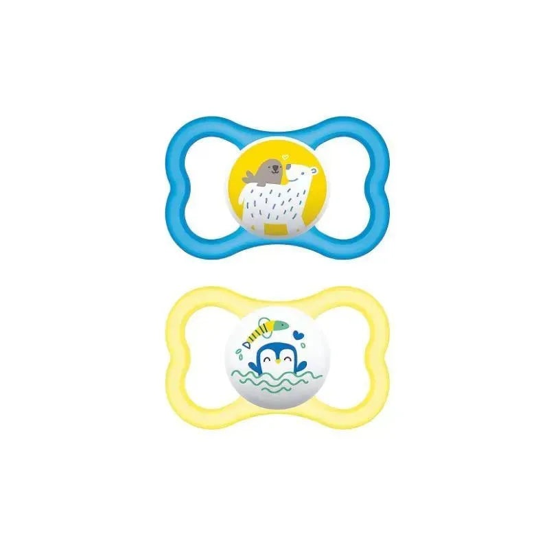 MAM Air Orthodontic Pacifier, Boy, 6+ Months, 2-Count
