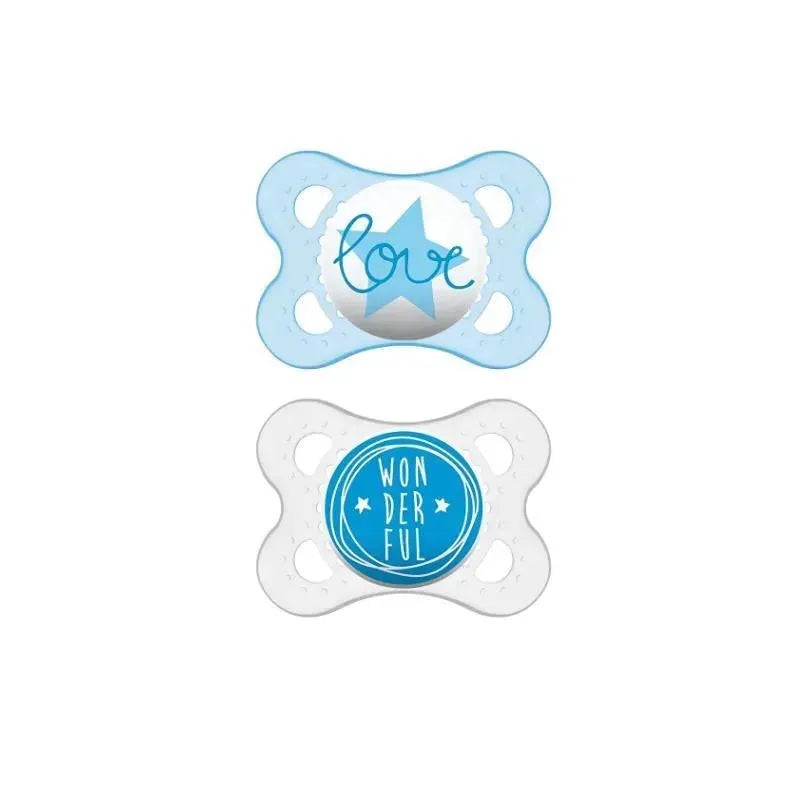 Mam Boys’ Attitude Pacifiers, 0-6M (Styles May Vary)