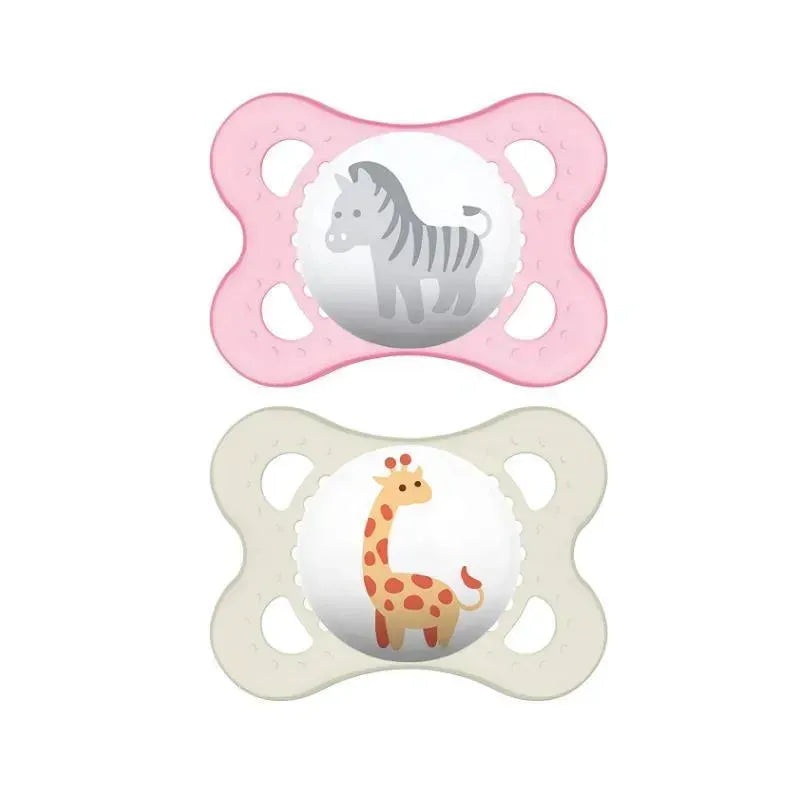 Mam Girls’ Animal Pacifiers, 0-6M