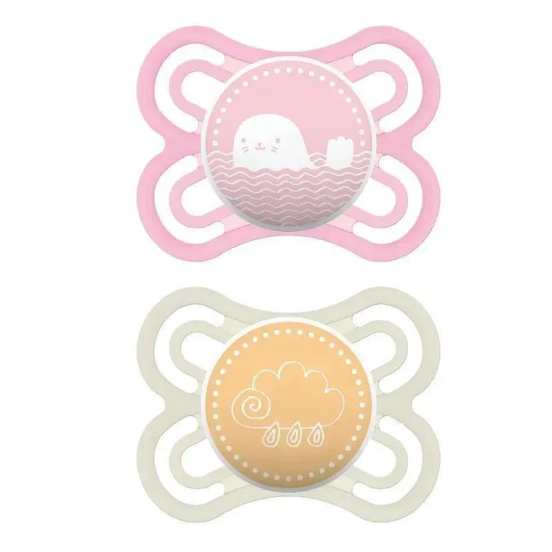 MAM 2-Pack 0-6M Perfect Pacifier – Pink/Purple