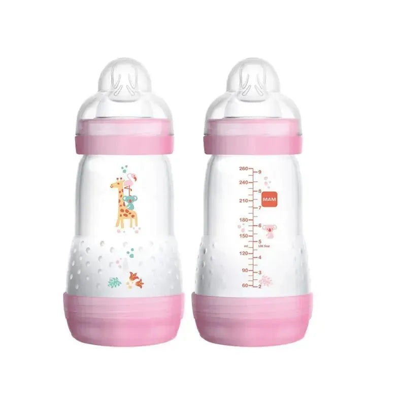 MAM 2-Pack Anti-Colic 9Oz Bottles 0+ Months – Girl