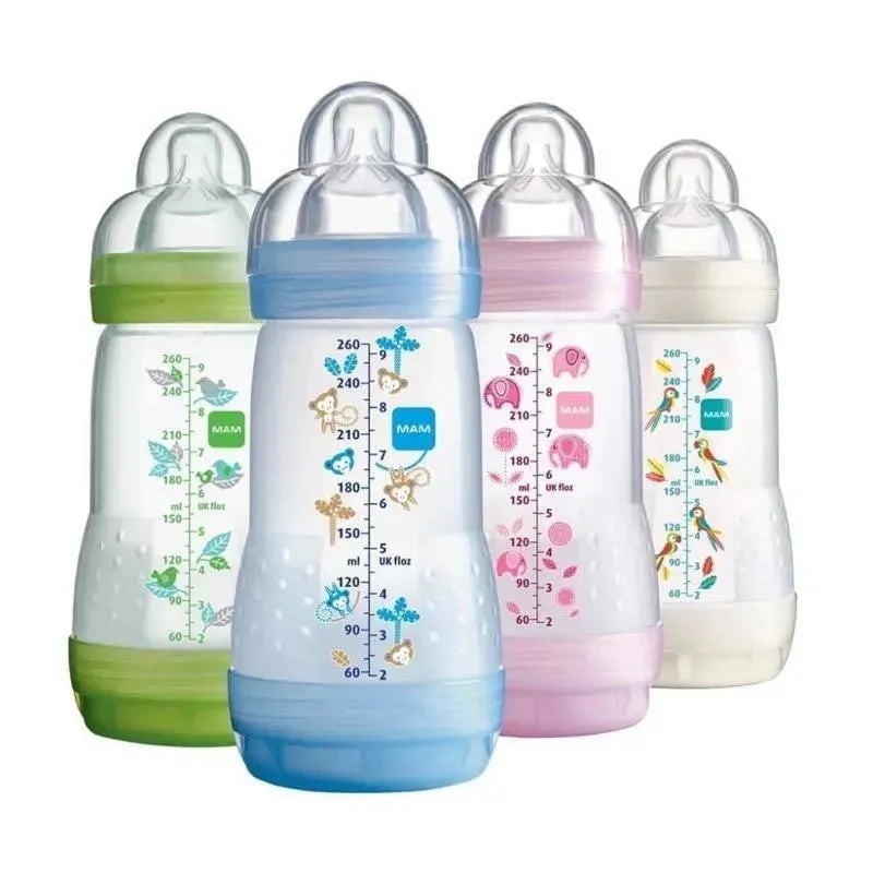 Mam – 2Pk Anti-Colic Baby Bottles 9 Oz Medium Flow (Colors May Vary)