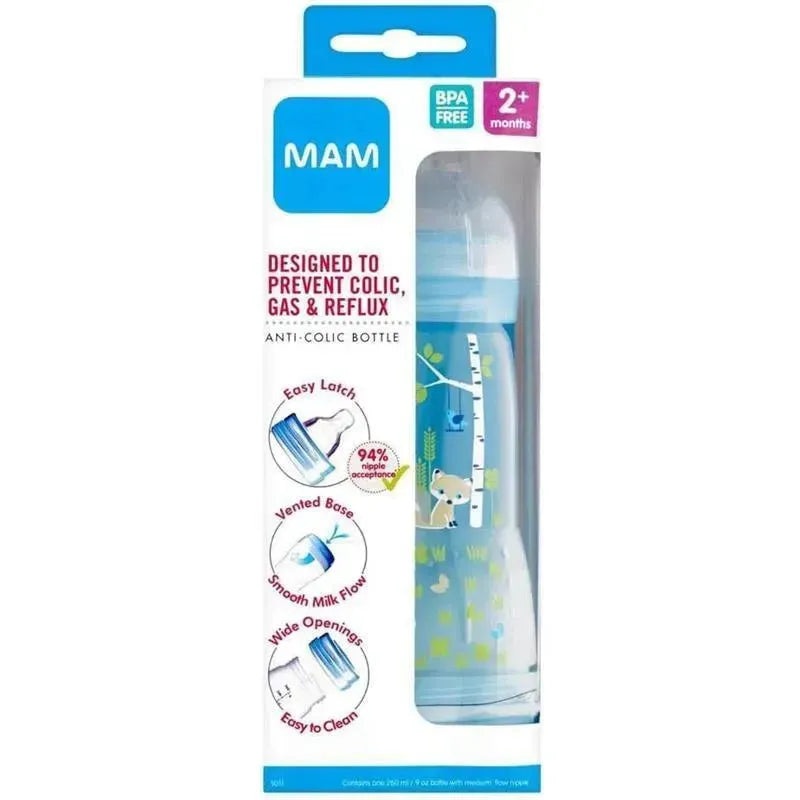 Mam – Anti Colic Baby Boy Bottle, 8Oz