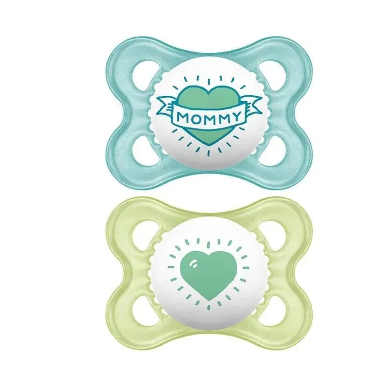 Mam Love & Affection Pacifier 2Ct – Mommy 0 – 6 M Boy