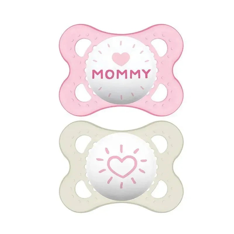 Mam Love & Affection Pacifier 2Ct – Mommy 0 – 6 M Girl
