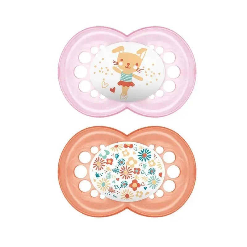 Mam – Pearl Collection Pacifier 2Ct 6+ M Girl