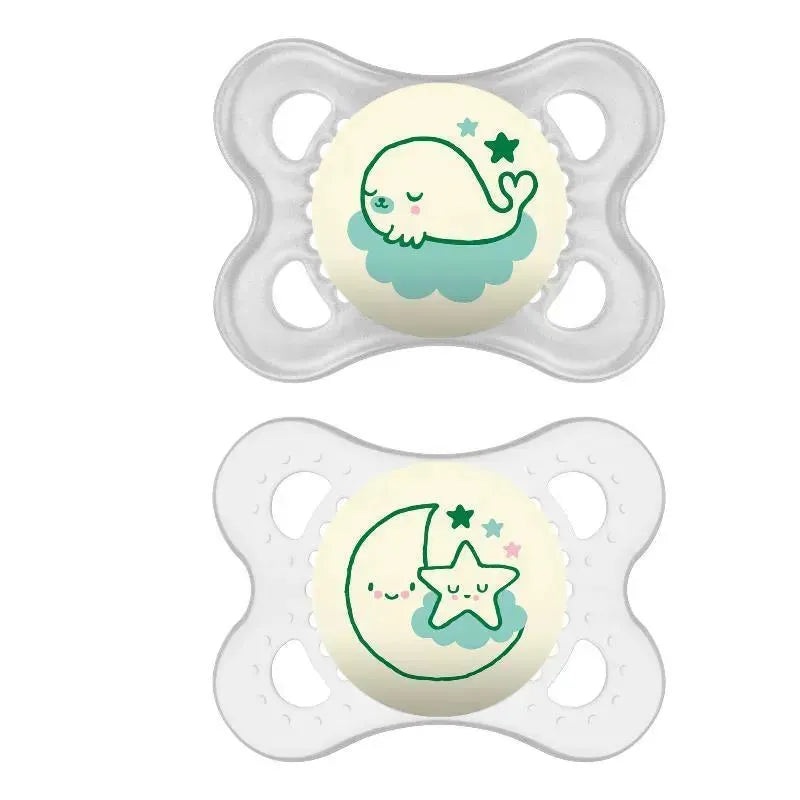 Mam Unisex Night Pacifiers, 0-6M