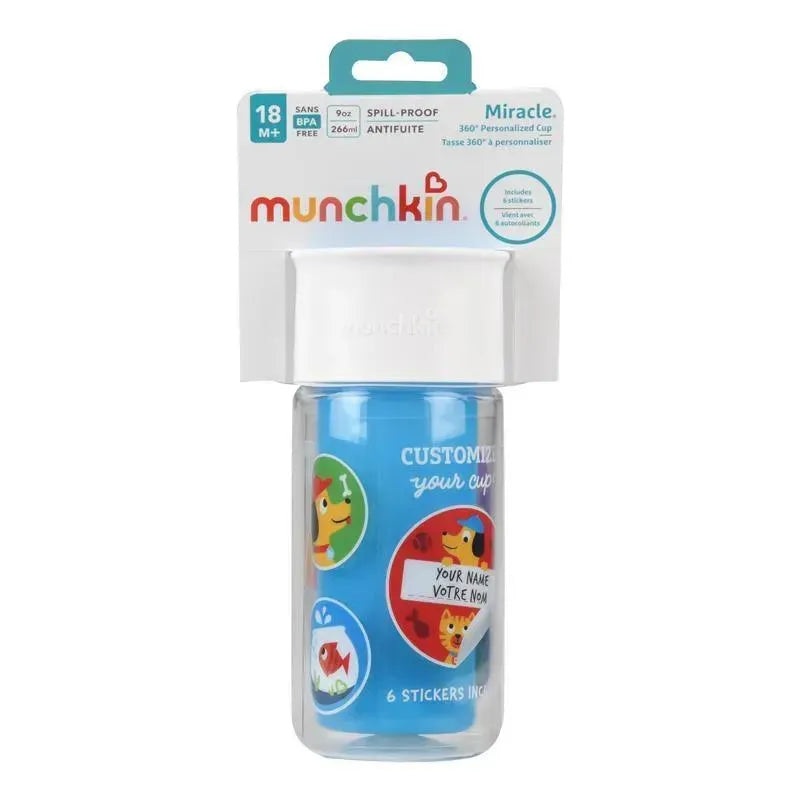 Munchkin – 9 Oz Miracle 360 Insulated Personalized Sippy Cup