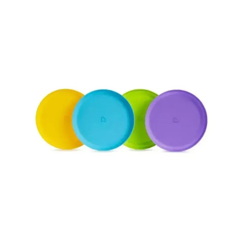 Munchkin Multi Plates, 4-Pack (Yellow, Blue, Green & Purple)