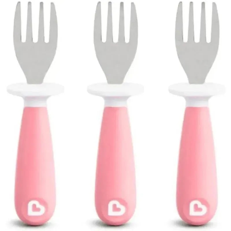 Munchkin – Raise 3Pk Toddler Forks, Pink