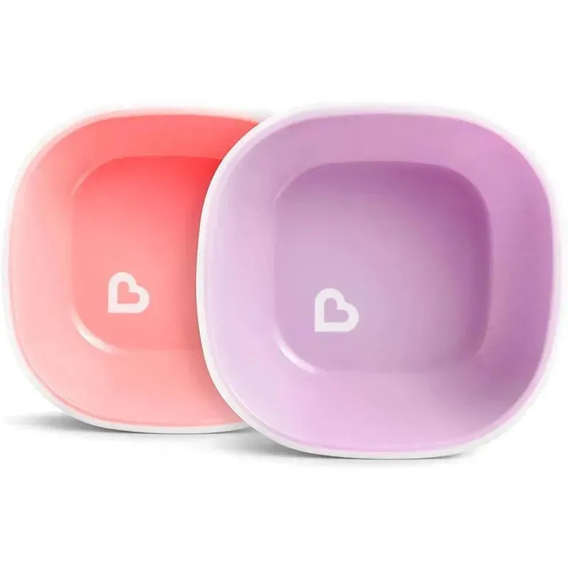 Munchkin Splash Toddler Bowls, Pink/Purple