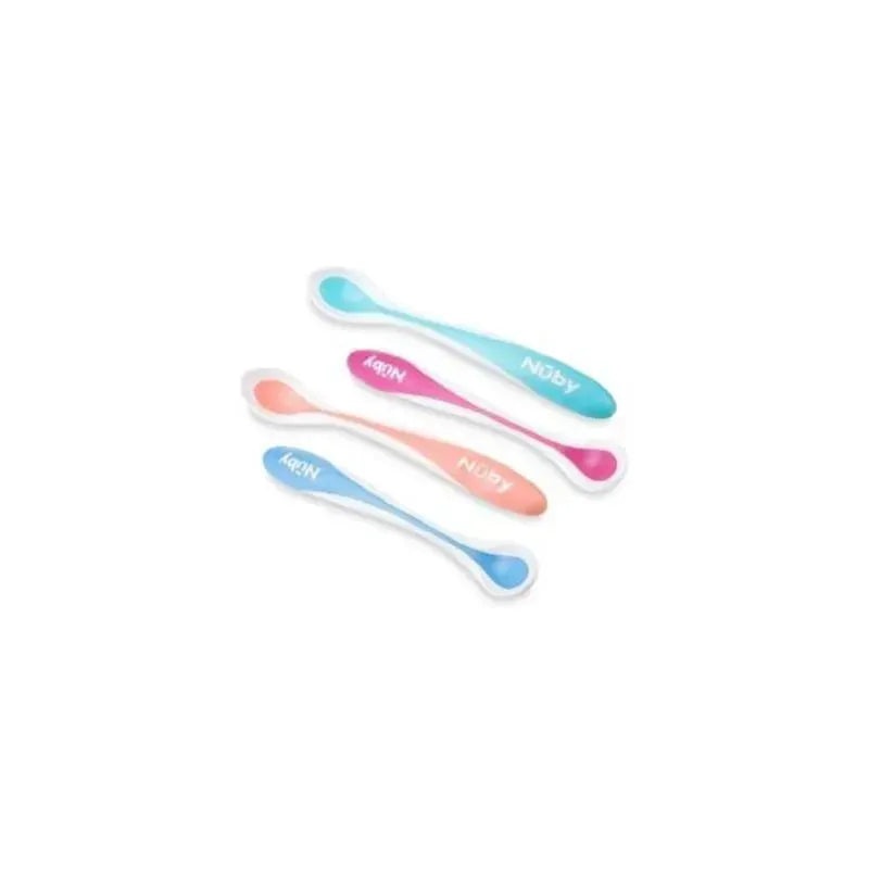 Nuby 4Pk New Modern Soft Tip Spoon – Colors May Vary