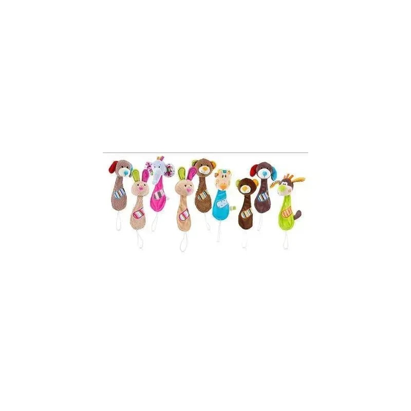 Nuby Luv ‘N Care Plush Pacifinder W/ Plastic Clip, Colors May Vary