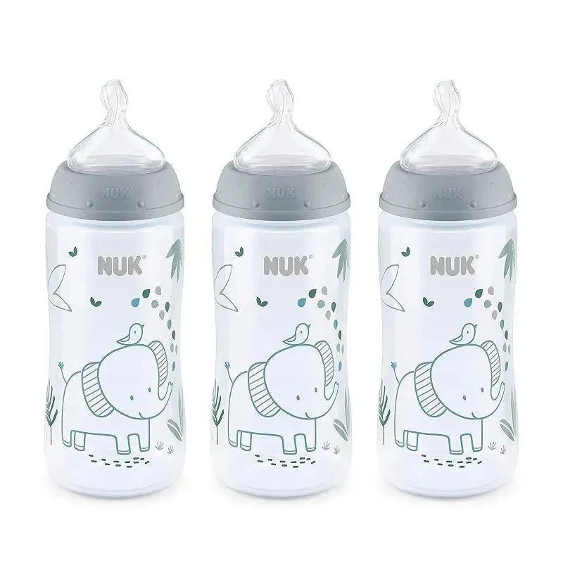 Nuk – 10Oz 3Pk Boy Smooth Flow Bottle Woodland