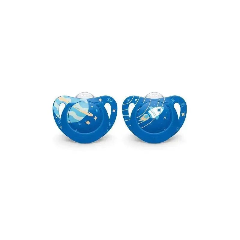 Nuk – Pacifier Genius Size 2, 2 Pk Outer Space Theme, Boy