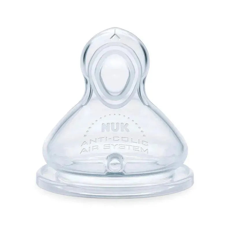 NUK Smooth Flow Anti-Colic Baby Bottle Nipples 6-18 Months,2Pk