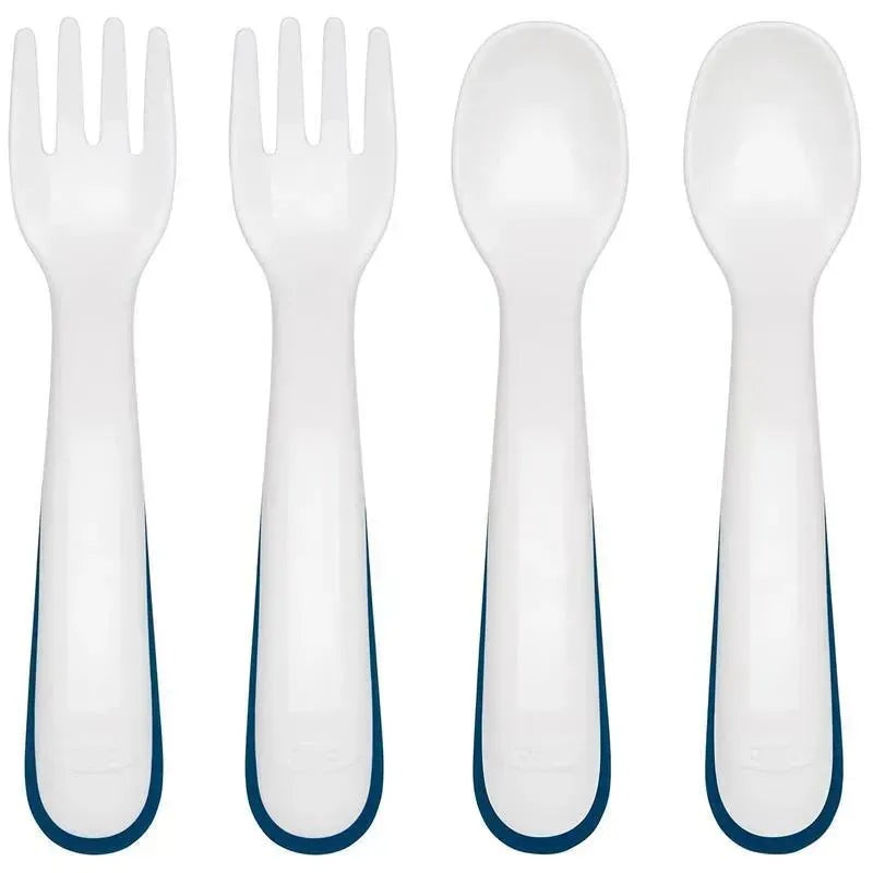 Oxo – 4Pk Tot Plastic Fork & Spoon Multipack, Navy