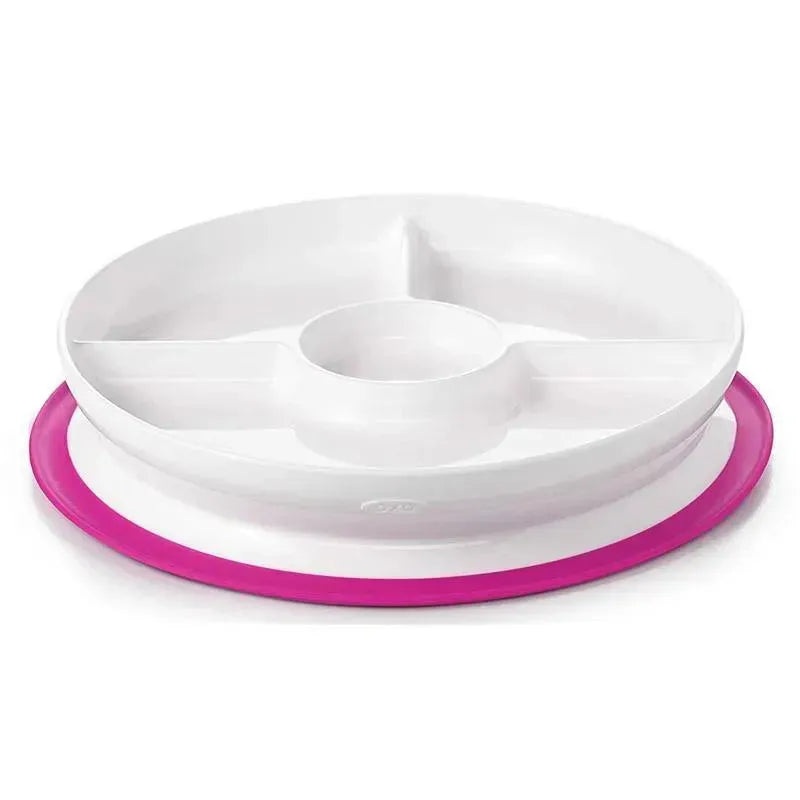 Oxo – Tot Stick & Stay Divided Plate, Pink