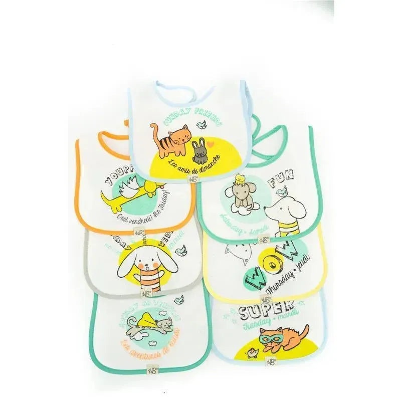 Piccolo Bambino 7 Days Of The Week Baby Bibs
