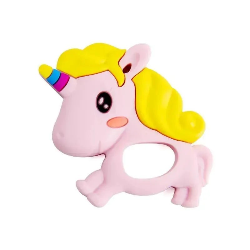Primo Passi – Silicone Baby Teether, Pink Unicorn
