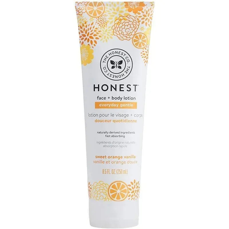 Honest Face + Body Lotion, Sweet Orange Vanilla